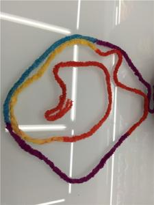 Three ply yarn towel